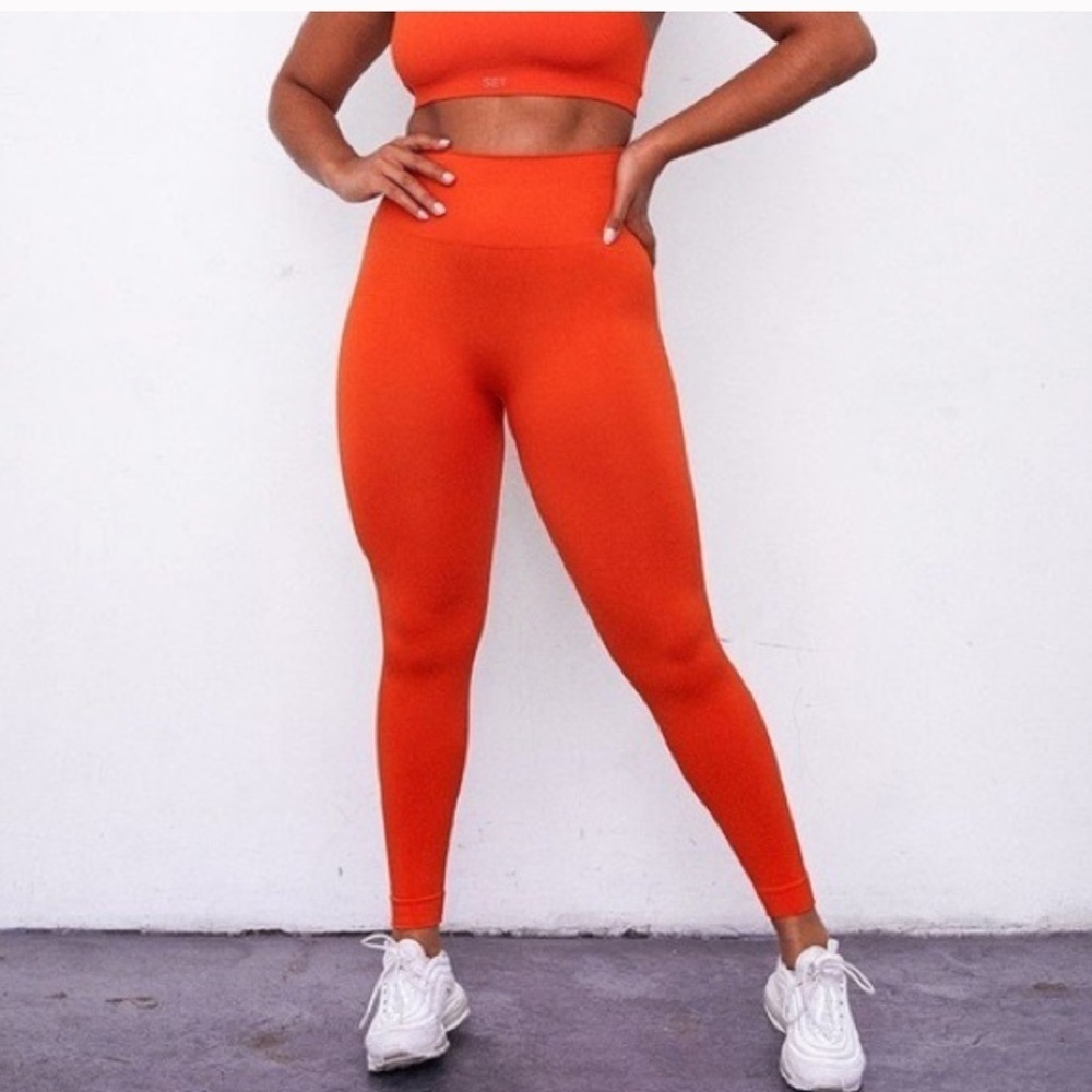SET Active  x Madelyn Cline Sculptflex Leggings and Bra Two Piece Set M/L